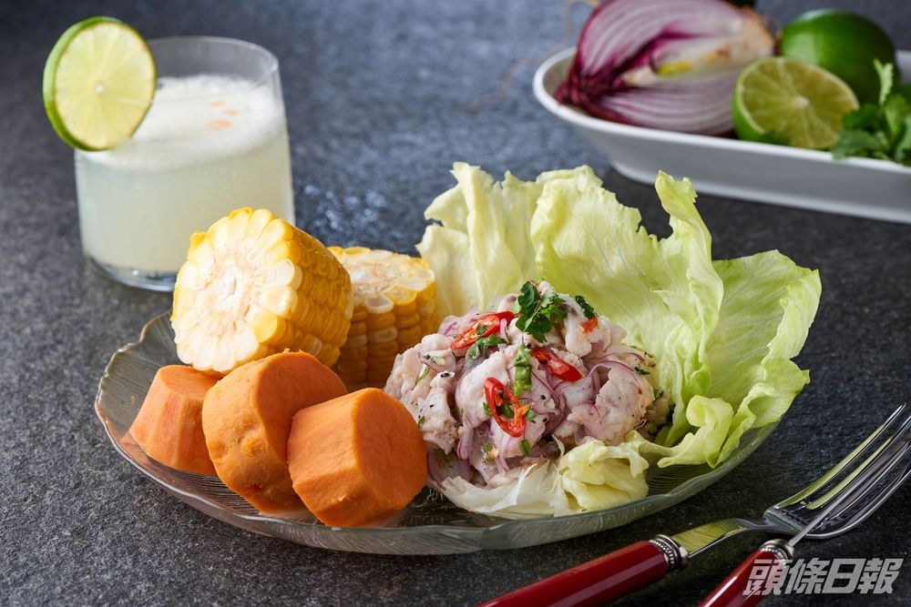 「檸汁醃魚生」是汪爸爸最喜歡的菜式之一，十分講究。